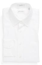Men's John W. Nordstrom Traditional Fit Herringbone Dress Shirt .5 33 - White