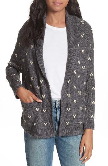 Women's The Great. The Fisherman Cardigan - Grey