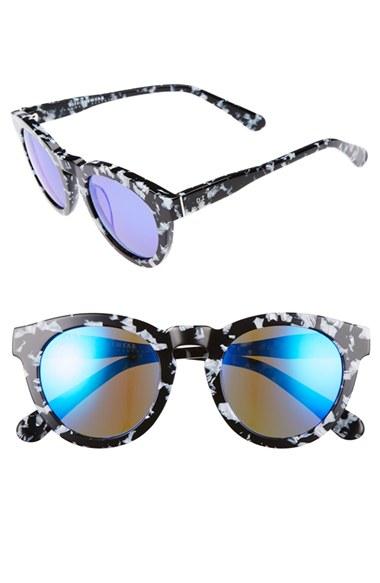 Women's Diff Dime Ii 48mm Retro Sunglasses - Motley/ Grey