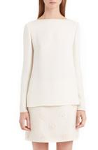 Women's Valentino Back Bow & Cowl Cady Blouse