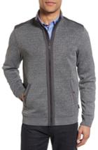 Men's Ted Baker London Whooty Full Zip Fleece Jacket (l) - Black