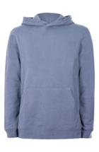 Men's Topman Classic Fit Cotton Hoodie - Blue