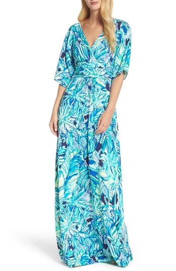 Women's Lilly Pulitzer Parigi Maxi Dress - Blue/green
