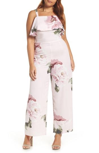 Women's Leith Stripe Jumpsuit, Size - Pink