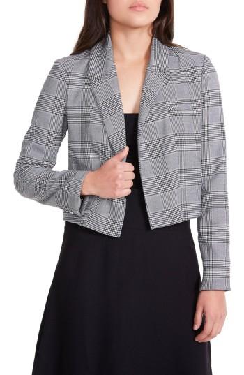 Women's Afrm Lucille Crop Blazer - Black
