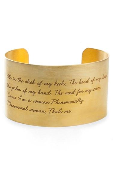 Women's Dogeared 'legacy Collection - Phenomenal Women' Wrist Cuff