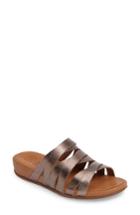 Women's Fitflop(tm) Lumy Slide Sandal M - Metallic