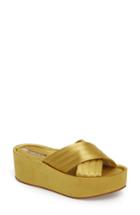 Women's Kenneth Cole New York Damariss Platform Slide Sandal M - Yellow