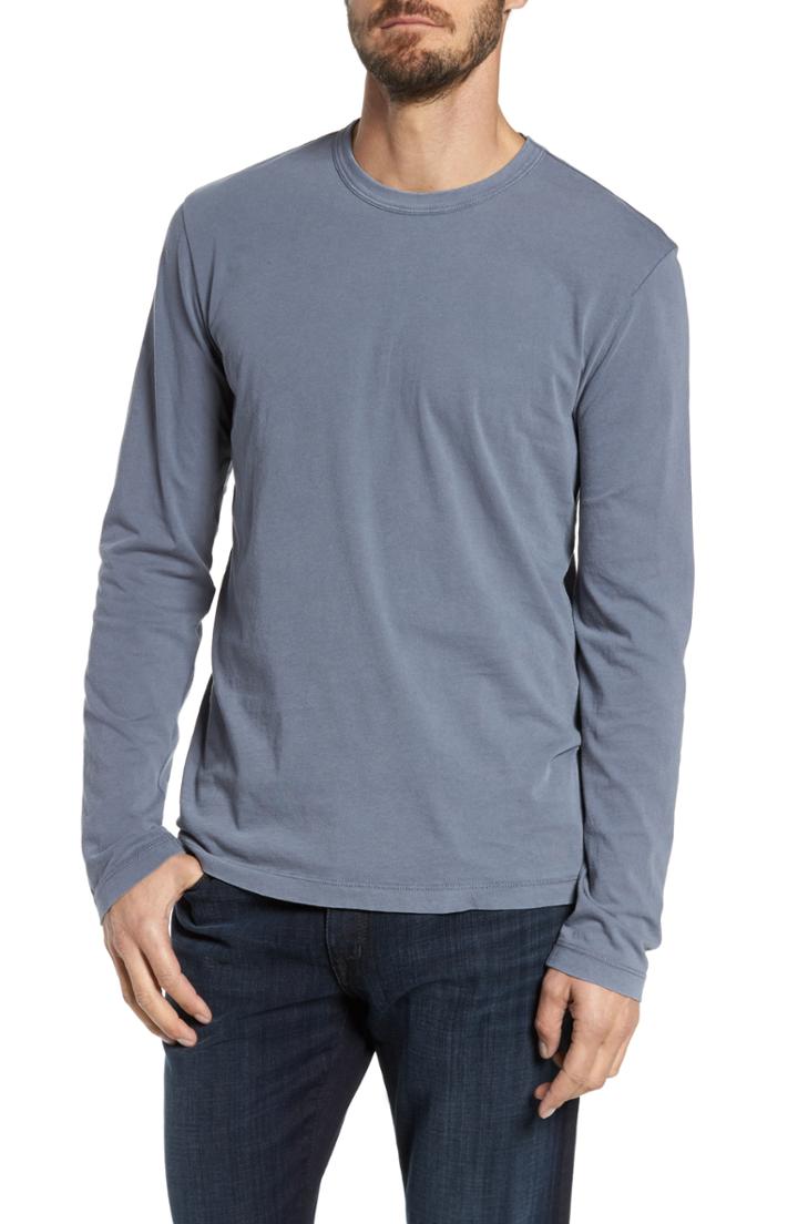 Men's James Perse Long Sleeve Crewneck T-shirt (xl) - Grey
