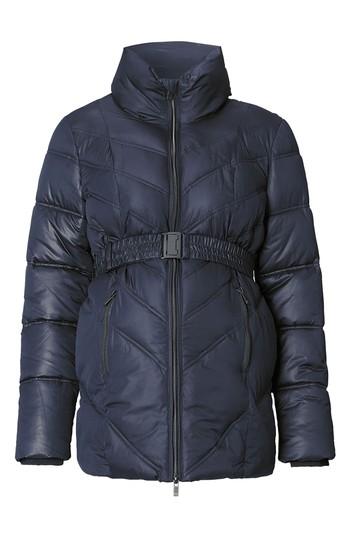 Women's Noppies Lene Quilted Maternity Jacket, Size - Blue