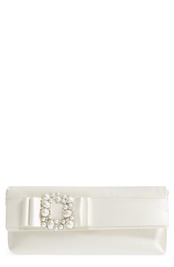 Nina Kalie Embellished Satin Clutch -