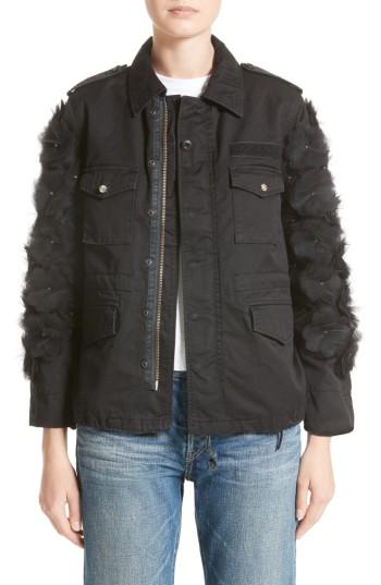 Women's Tu Es Mon Tresor Tulle Flower Field Jacket