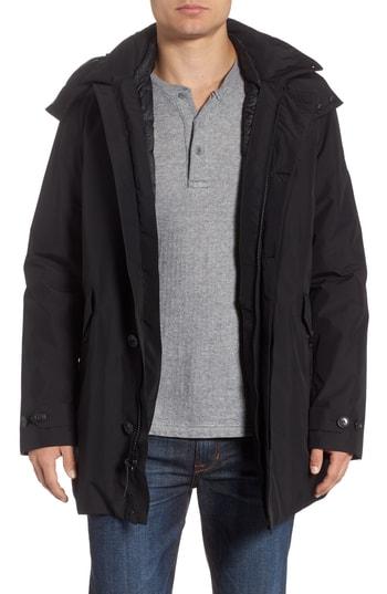 Men's Woolrich Paddock 3-in-1 Gore-tex Fit Anorak, Size Small - Black
