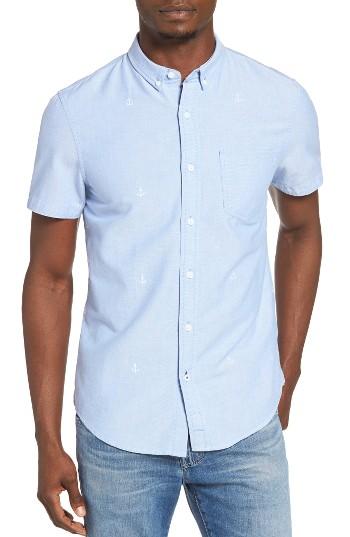 Men's 1901 Gilman Anchor Embroidered Woven Shirt