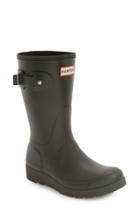 Women's Hunter 'original Short' Wedge Rain Boot M - Green