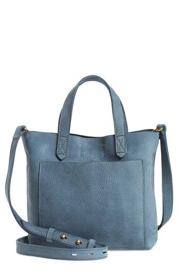 Madewell Small Transport Leather Crossbody - Blue