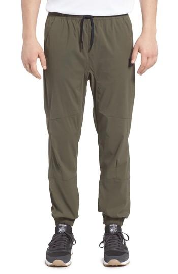 Men's Reebok Woven Jogger Pants - Green