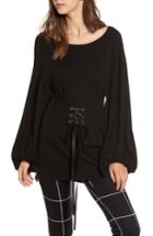 Women's Leith Corset Tunic Sweater, Size - Black