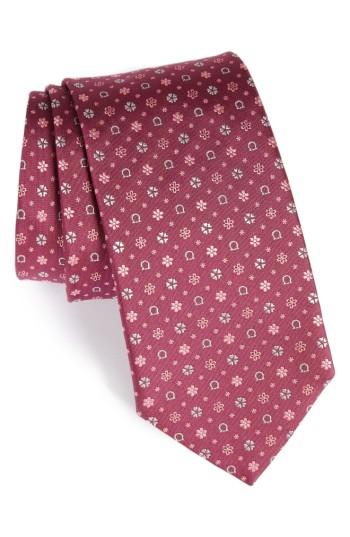 Men's Salvatore Ferragamo Drezzo Geometric Gancini Silk Tie