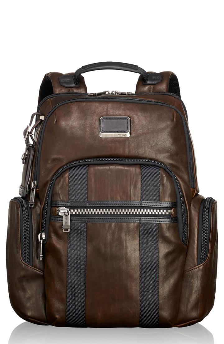 Men's Tumi Alpha Bravo - Nellis Leather Backpack -