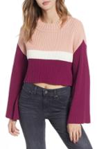 Women's Somedays Lovin Get It Girl High/low Rib Sweater - Pink