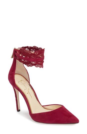Women's Jessica Simpson Portalynn Lace Cuff Pump M - Pink