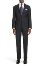 Men's Armani Collezioni G-line Trim Fit Windowpane Wool Suit