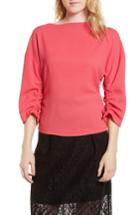 Women's Lewit Ruched Crepe Top - Pink