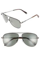 Men's Polaroid Eyewear 2054s 60mm Polarized Aviator Sunglasses - Dark Ruthenium