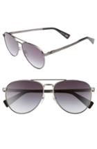 Women's Marc Jacobs 59mm Mirrored Aviator Sunglasses - Semi Matte Dark Ruthenium