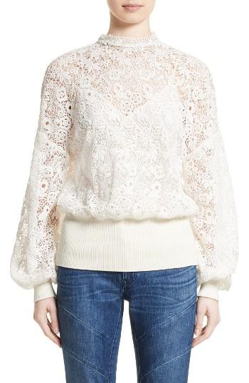 Women's Burberry Lantana Top - Ivory