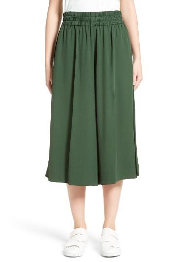 Women's Acne Studios Imri Twill Gaucho Pants Us / 34 Eu - Green