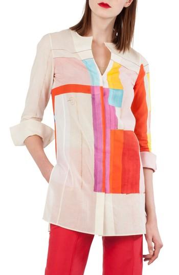 Women's Akris Mural Cotton Voile Tunic