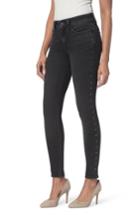 Women's Nydj Ami Embellished Stretch Skinny Jeans - Black