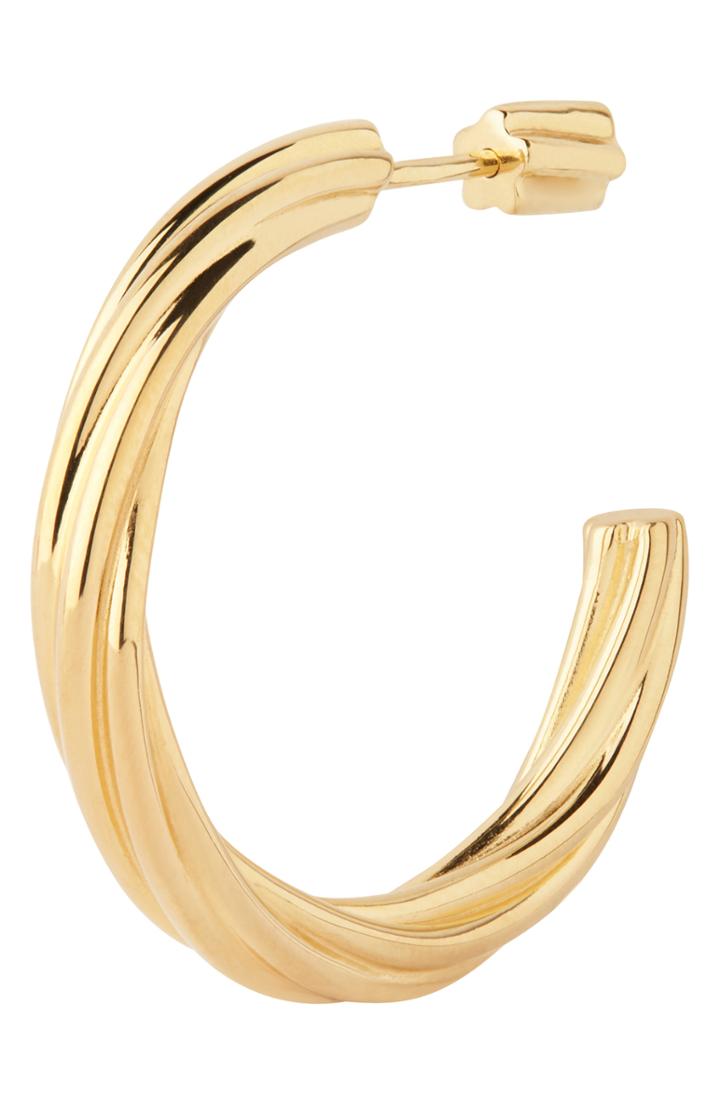 Women's Maria Black Heroes Arsiia Swirled Hoop Earring