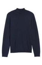 Men's Nordstrom Mock Neck Merino Wool Sweater, Size - Blue