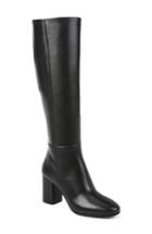 Women's Diane Von Furstenberg Reese Leather Block Heel Boot M - Black