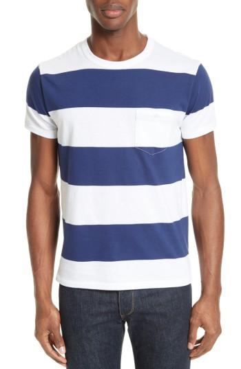 Men's Todd Snyder Oversize Stripe Pocket T-shirt