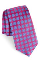 Men's Nordstrom Men's Shop Carlos Medallion Silk Tie, Size - Pink