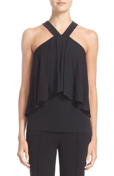 Women's Yigal Azrouel Cold Shoulder Jersey Top