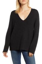 Women's Velvet By Graham & Spencer Blouson Sleeve Cashmere Sweater