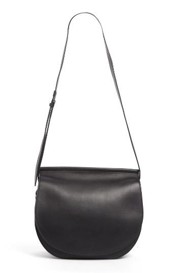 Givenchy Infinity Calfskin Leather Saddle Bag - Black