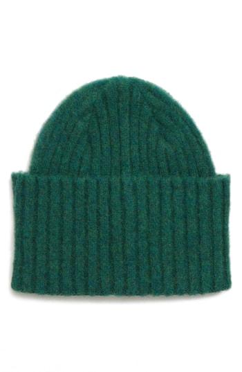 Men's Drakes Brushed Wool Beanie - Green
