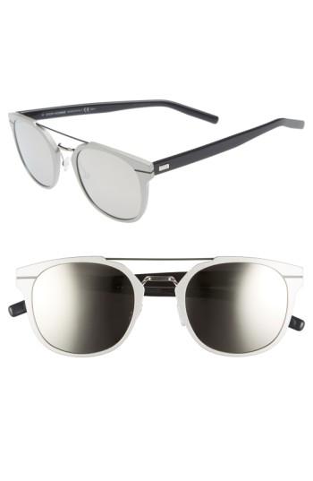 Men's Dior Homme 'al 13.5s' 52mm Sunglasses - Metallic Silver/ Blue