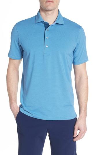 Men's Greyson Saranac Airflow Jersey Polo, Size - Blue