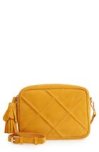 Leith Quilted Leather Crossbody Bag - Yellow