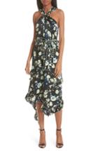Women's Derek Lam 10 Crosby Garden Floral Asymmetrical Midi Dress