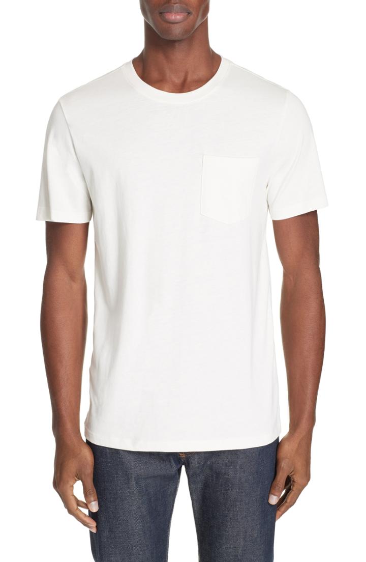 Men's A.p.c. Road Pocket T-shirt - White