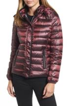 Women's Michael Michael Kors Packable Insulated Jacket With Removable Hood - Purple