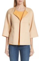 Women's St. John Collection Double Face Reversible Jacket, Size - Beige